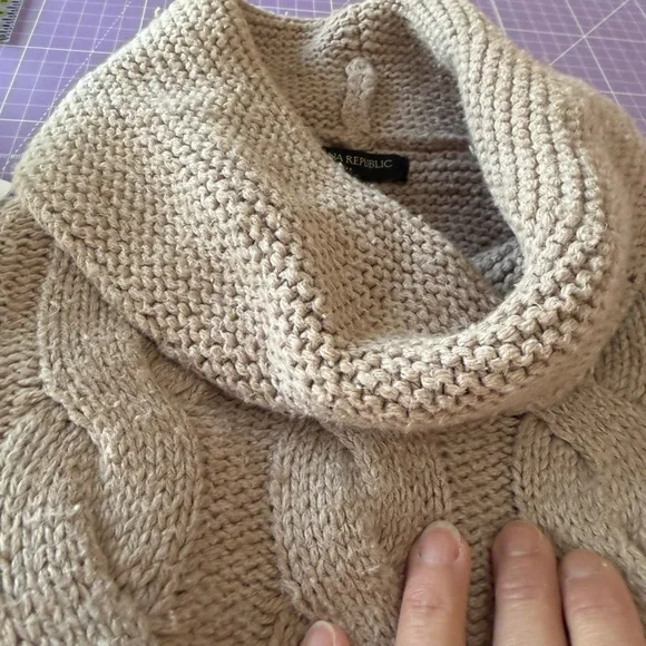 3-Banana Republic Turtleneck Sweater - Taupe - Picture 3 of 11